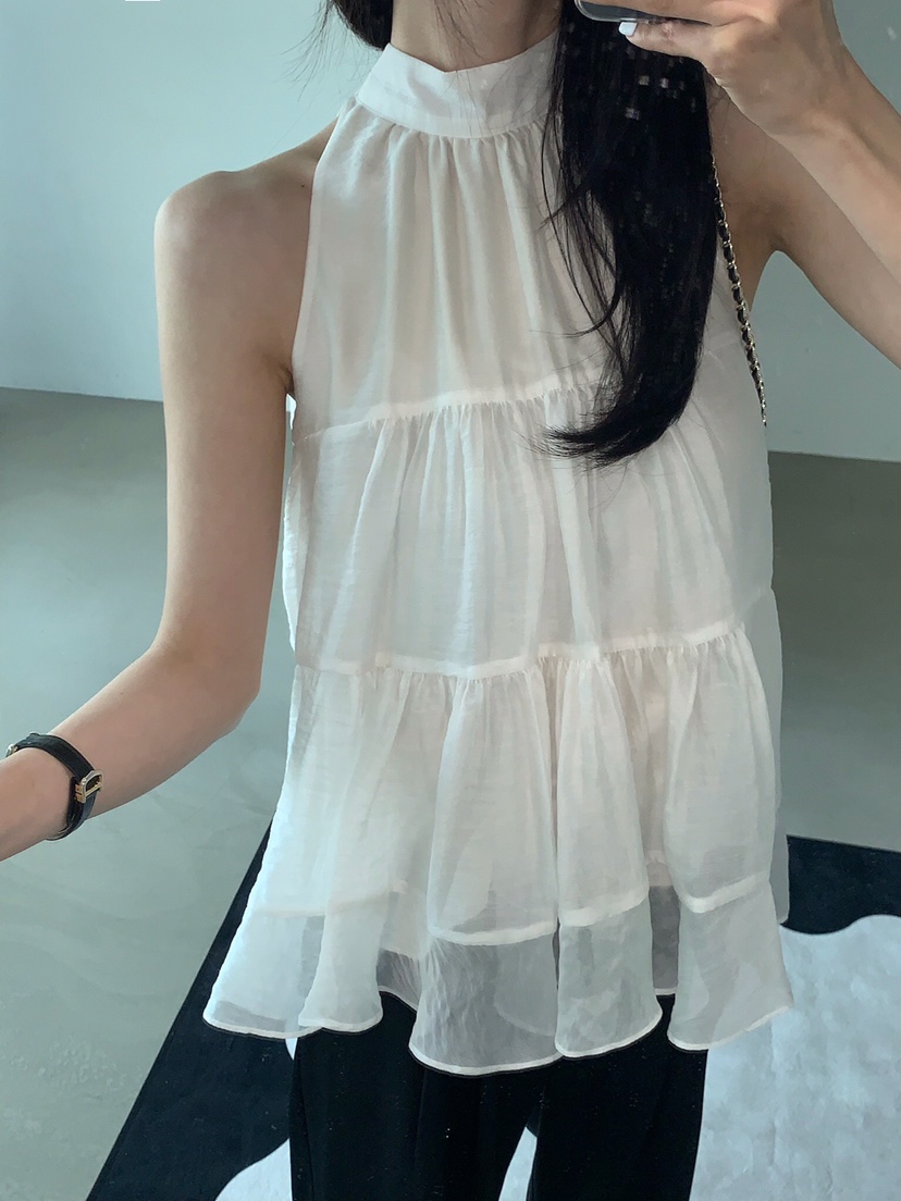 VERANDA韓國直郵㊣女裝新品職業25春夏真品熱賣時尚吊帶背心VERANDA吊帶/背心
