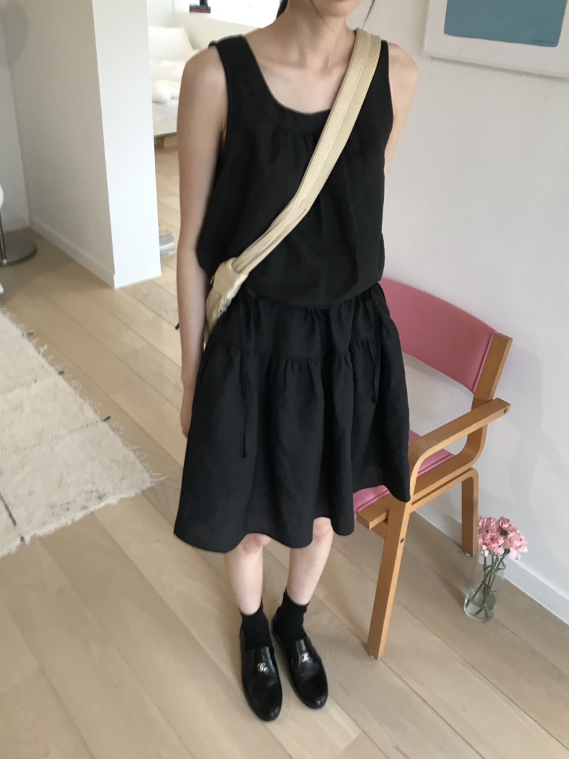 ME MO韓國代購㊣女士新品休閑熱賣25春夏推薦職業真品連衣裙ME MO連衣裙圖色3