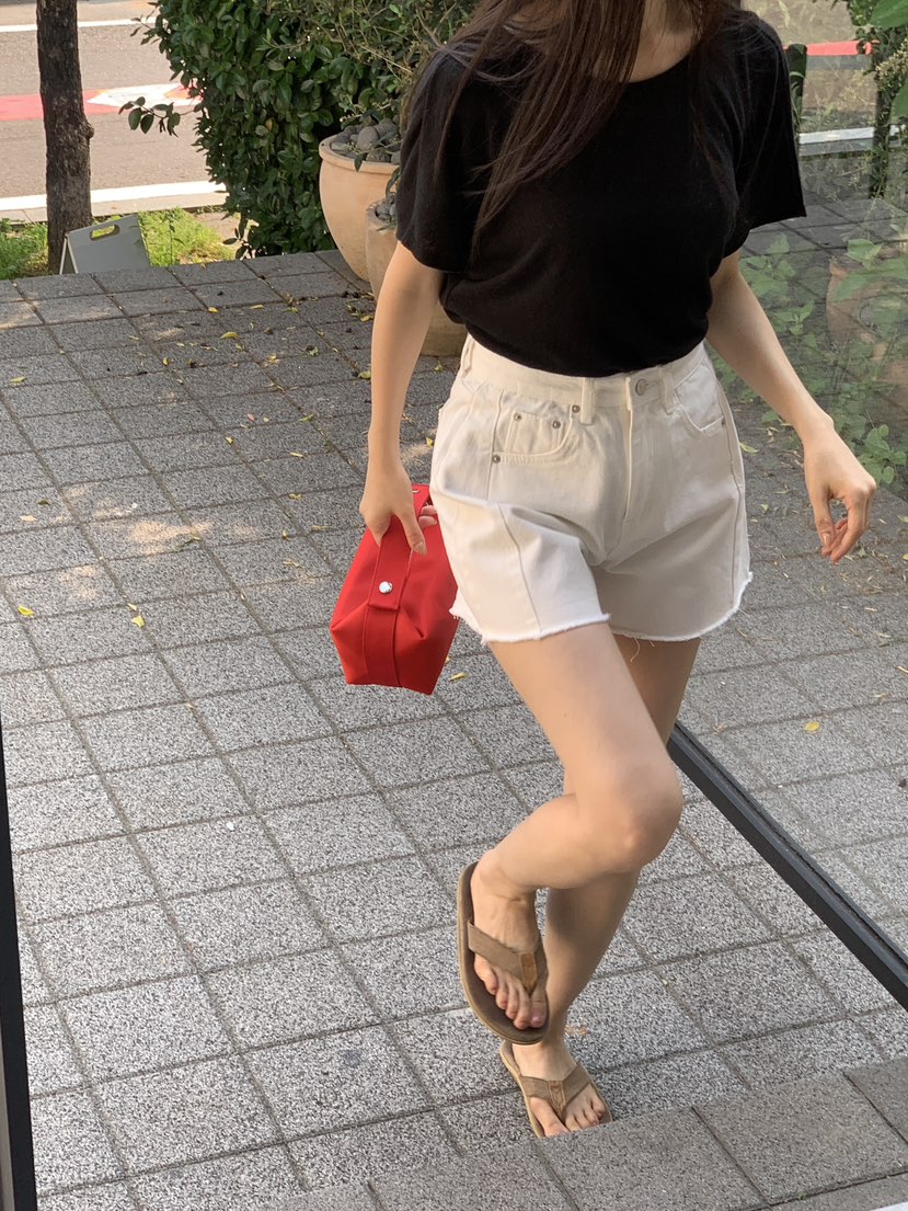 LOGARDEN東大門㊣實拍女裝新品休閑職業時尚25春夏短褲鏤空LO GARDEN短褲