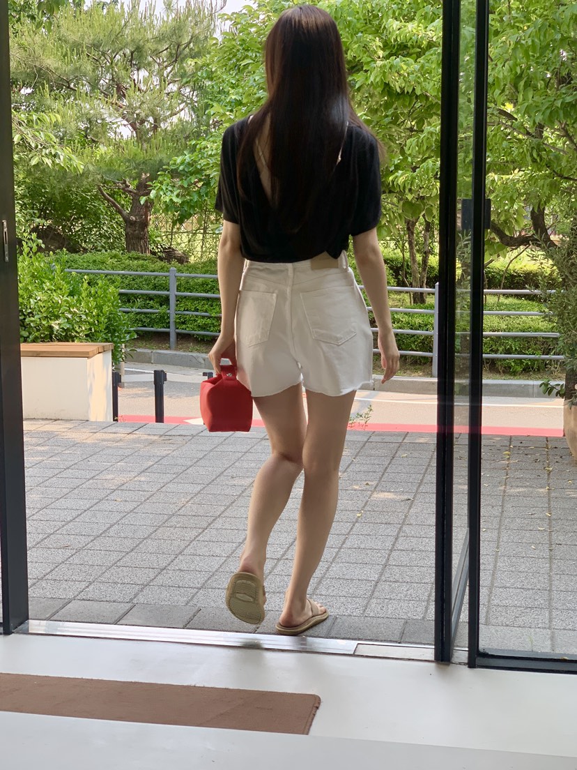 LOGARDEN東大門㊣實拍女裝新品休閑職業時尚25春夏短褲鏤空LO GARDEN短褲