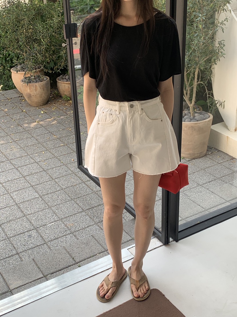 LOGARDEN東大門㊣實拍女裝新品休閑職業時尚25春夏短褲鏤空LO GARDEN短褲