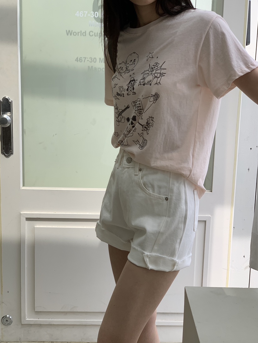 LOGARDEN東大門㊣實拍女裝新品休閑職業時尚25春夏短褲鏤空LO GARDEN短褲
