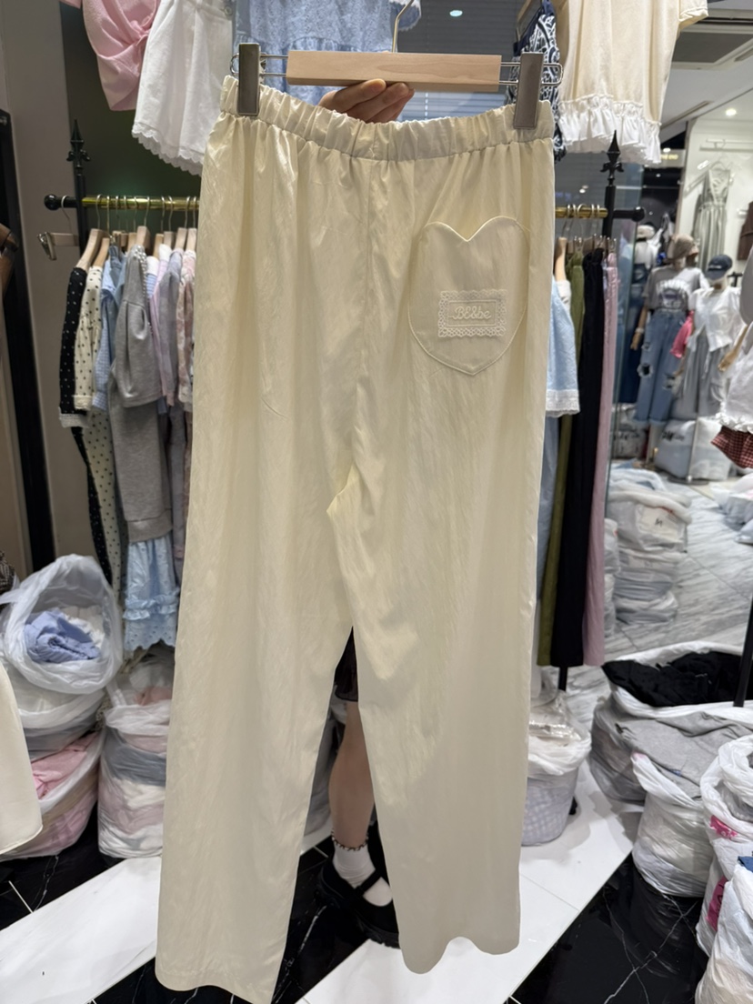 BE&BE韓國代購㊣女裝新品推薦熱賣時尚25春夏休閑褲口袋BE&be休閑褲