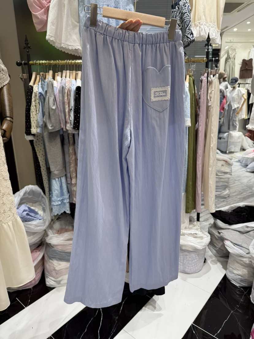 BE&BE韓國代購㊣女裝新品推薦熱賣時尚25春夏休閑褲口袋BE&be休閑褲