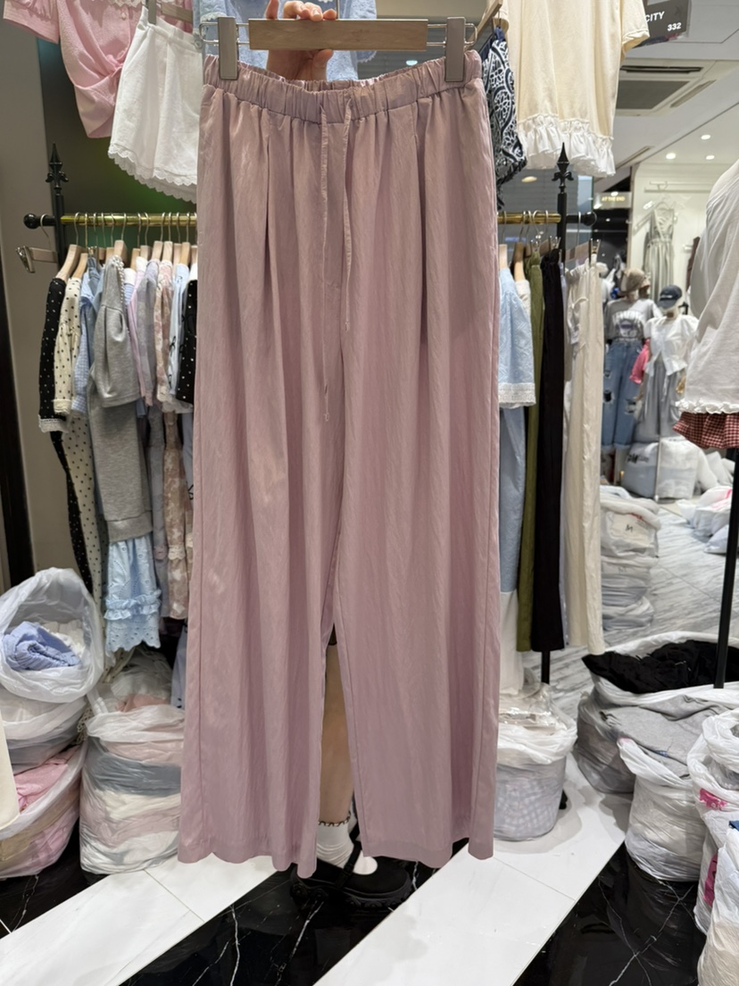 BE&BE韓國代購㊣女裝新品推薦熱賣時尚25春夏休閑褲口袋BE&be休閑褲圖色2