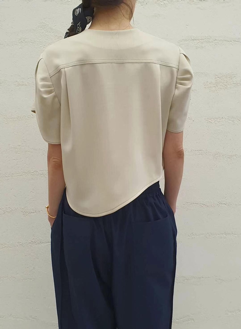 GENTLE B韓國代購㊣女裝新品時尚真品25春夏休閑襯衫蕾絲衫GENTLE B襯衫/蕾絲衫