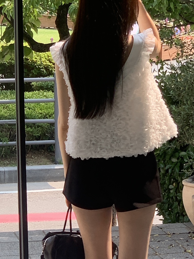 LOGARDEN韓國直郵㊣女士新款人氣推薦熱賣25春夏襯衫蕾絲衫LO GARDEN襯衫/蕾絲衫