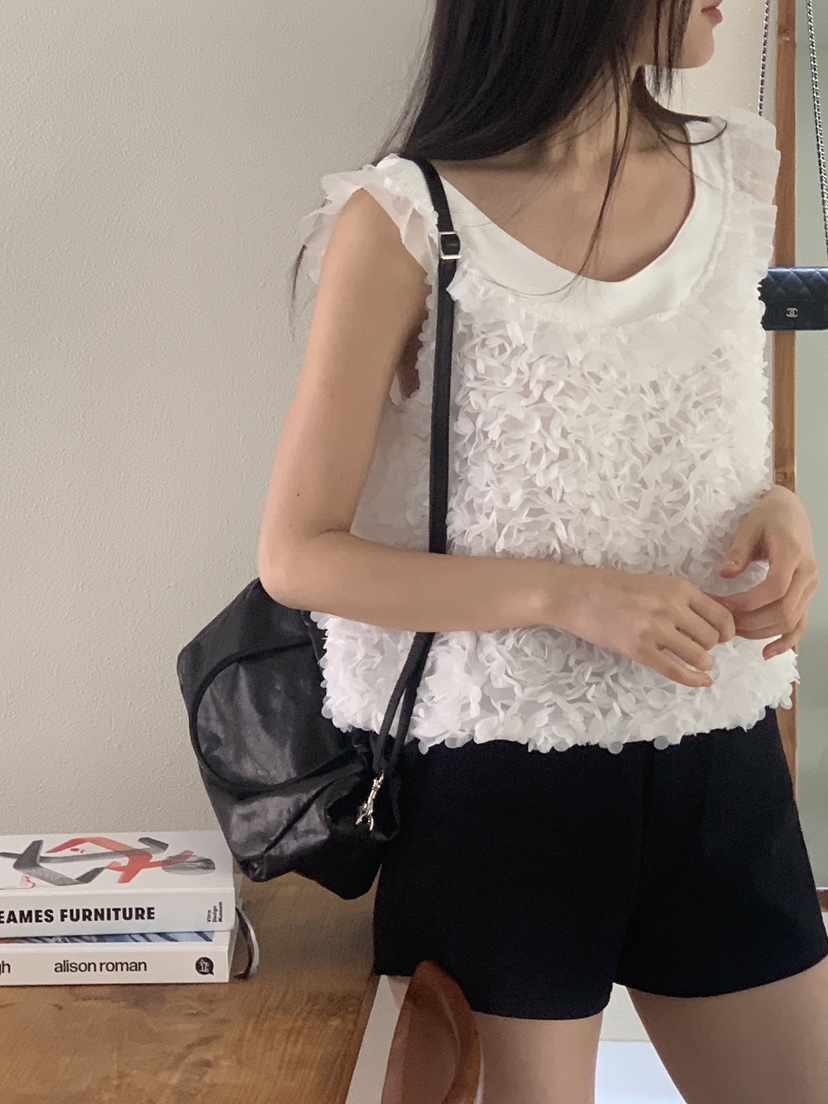 LOGARDEN韓國直郵㊣女士新款人氣推薦熱賣25春夏襯衫蕾絲衫LO GARDEN襯衫/蕾絲衫