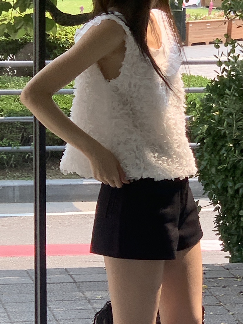 LOGARDEN韓國直郵㊣女士新款人氣推薦熱賣25春夏襯衫蕾絲衫LO GARDEN襯衫/蕾絲衫
