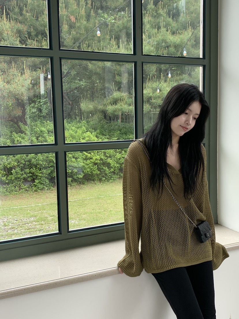LOGARDEN韓國直郵㊣女裝新款時尚職業真品推薦25春夏針織衫LO GARDEN針織衫