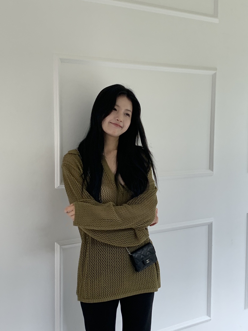 LOGARDEN韓國直郵㊣女裝新款時尚職業真品推薦25春夏針織衫LO GARDEN針織衫