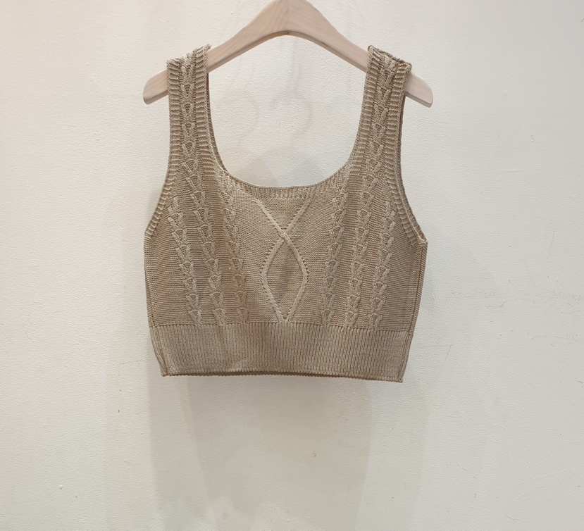 BLACK NOTE東大門㊣代購女士新品25春夏真品熱賣吊帶背心短款BLACK NOTE吊帶/背心圖色3