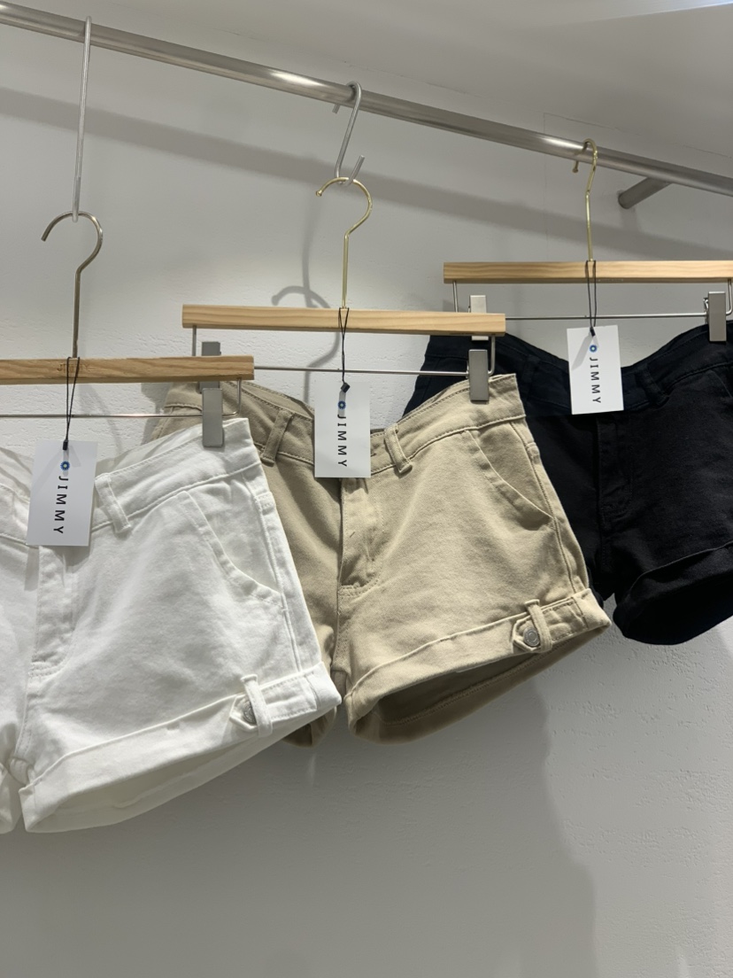 JIMMY韓國直郵㊣女裝新品休閑熱賣25春夏時尚職業人氣短褲棉質JIMMY/REMAKE短褲