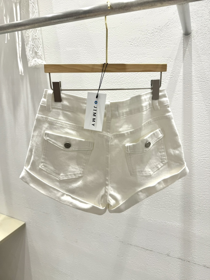 JIMMY韓國直郵㊣女裝新品休閑熱賣25春夏時尚職業人氣短褲棉質JIMMY/REMAKE短褲