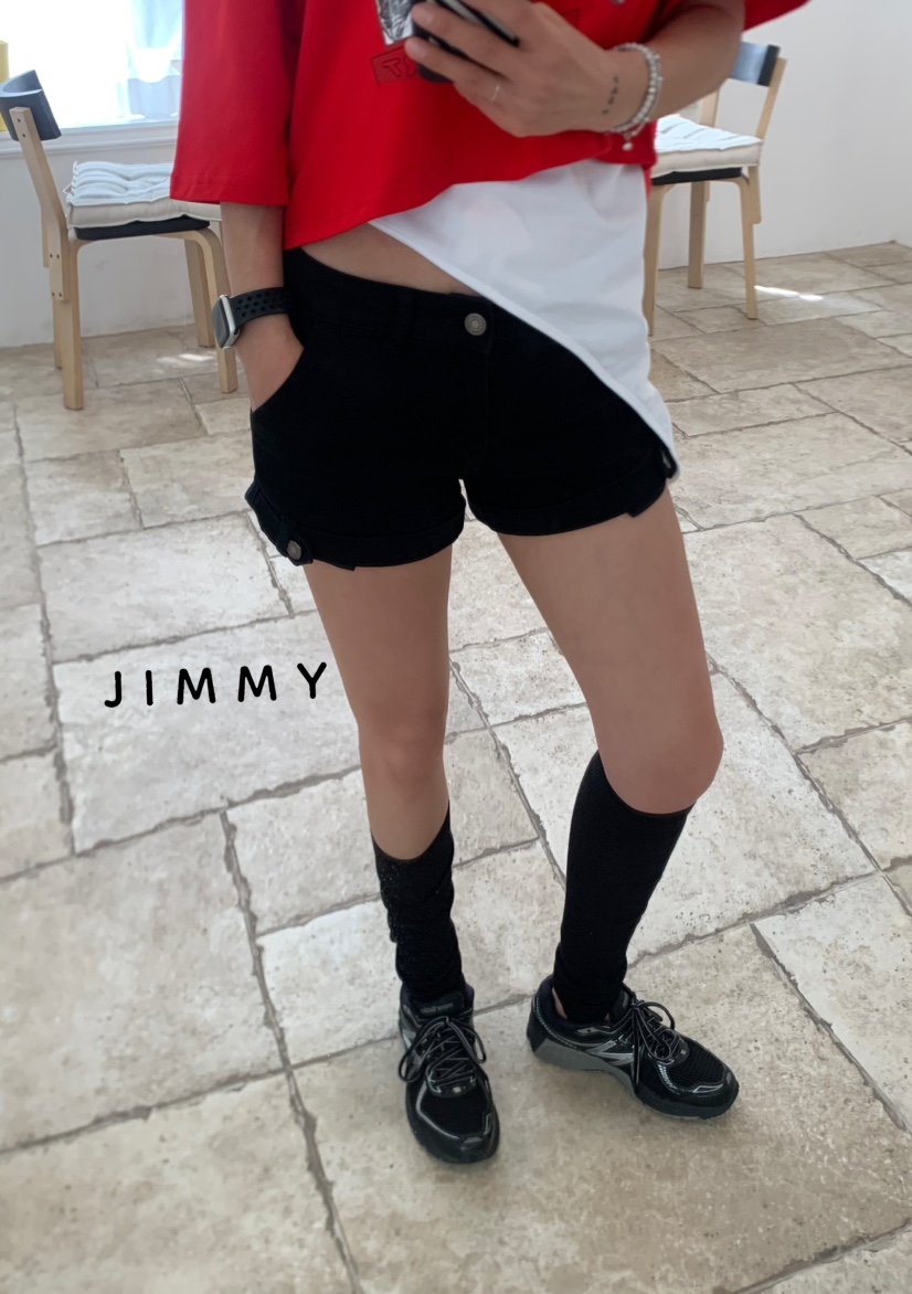 JIMMY韓國直郵㊣女裝新品休閑熱賣25春夏時尚職業人氣短褲棉質JIMMY/REMAKE短褲
