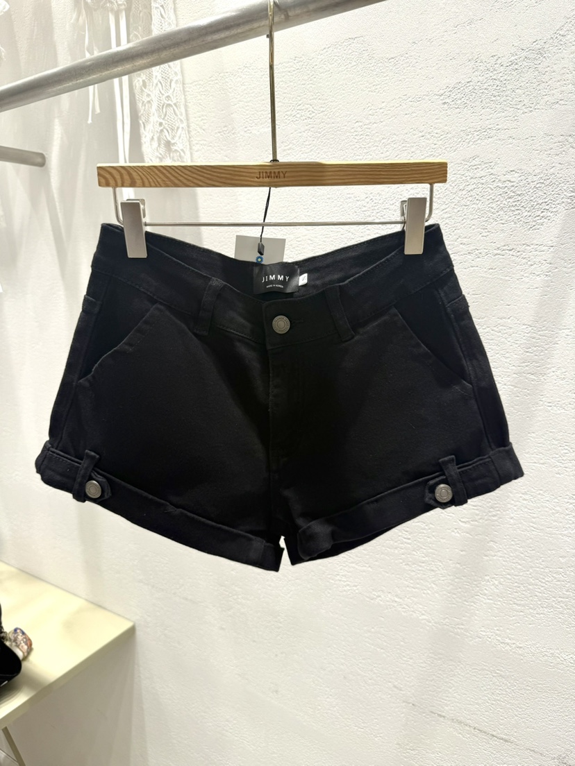 JIMMY韓國直郵㊣女裝新品休閑熱賣25春夏時尚職業人氣短褲棉質JIMMY/REMAKE短褲圖色3