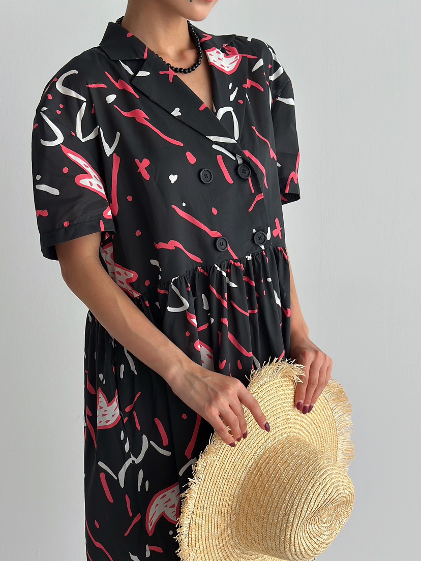 ANGLOG BEIGE東大門㊣實拍女士新品25春夏時尚連衣裙棉質雙層ANGLOG BEIGE連衣裙