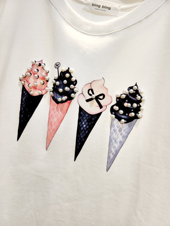 BLING BLING-S韓國直郵㊣女士新品真品時尚推薦25春夏T恤BLING BLING-ST恤