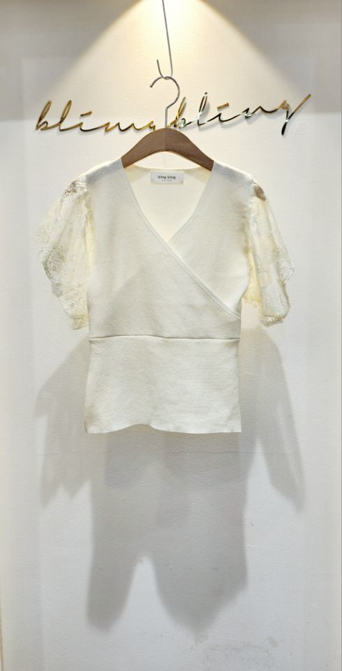 BLING BLING-S韓國直郵㊣女裝新款推薦25春夏針織衫含脖帶BLING BLING-S針織衫