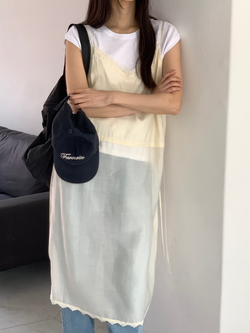FAVE韓國代購㊣女裝新品真品熱賣25春夏時尚推薦連衣裙蕾絲FAVOURITE連衣裙圖色3