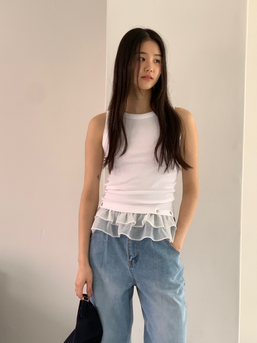 FAVE韓國直郵㊣女士新品職業推薦真品熱賣人氣25春夏吊帶背心FAVOURITE吊帶/背心