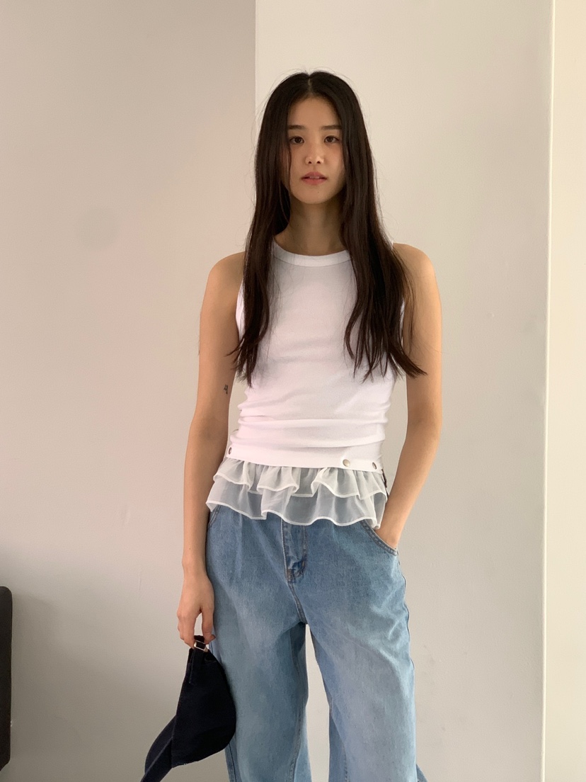 FAVE韓國直郵㊣女士新品職業推薦真品熱賣人氣25春夏吊帶背心FAVOURITE吊帶/背心
