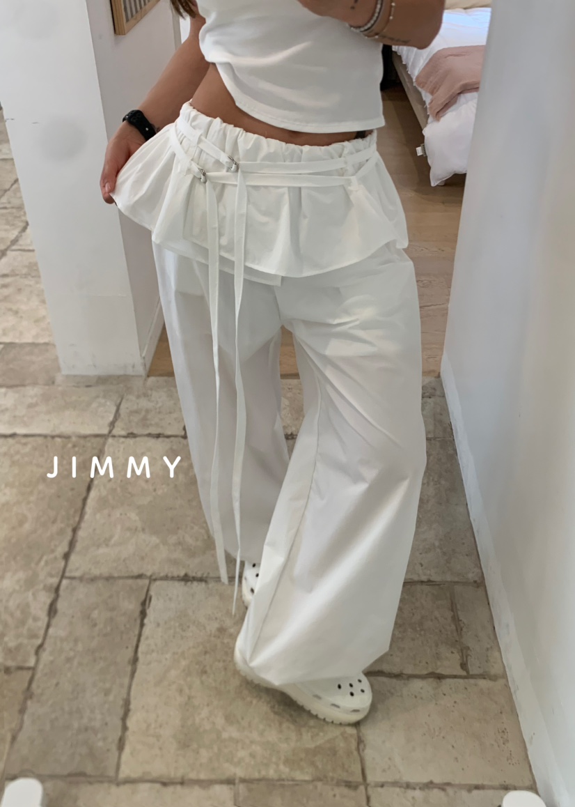 JIMMY東大門㊣直郵女裝新品25春夏人氣時尚職業休閑裙褲荷葉邊JIMMY/REMAKE裙褲