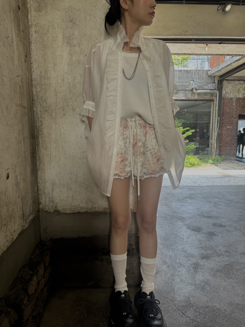 FRANC—L東大門㊣實拍女裝新款休閑真品推薦熱賣襯衫蕾絲衫FRANC襯衫/蕾絲衫