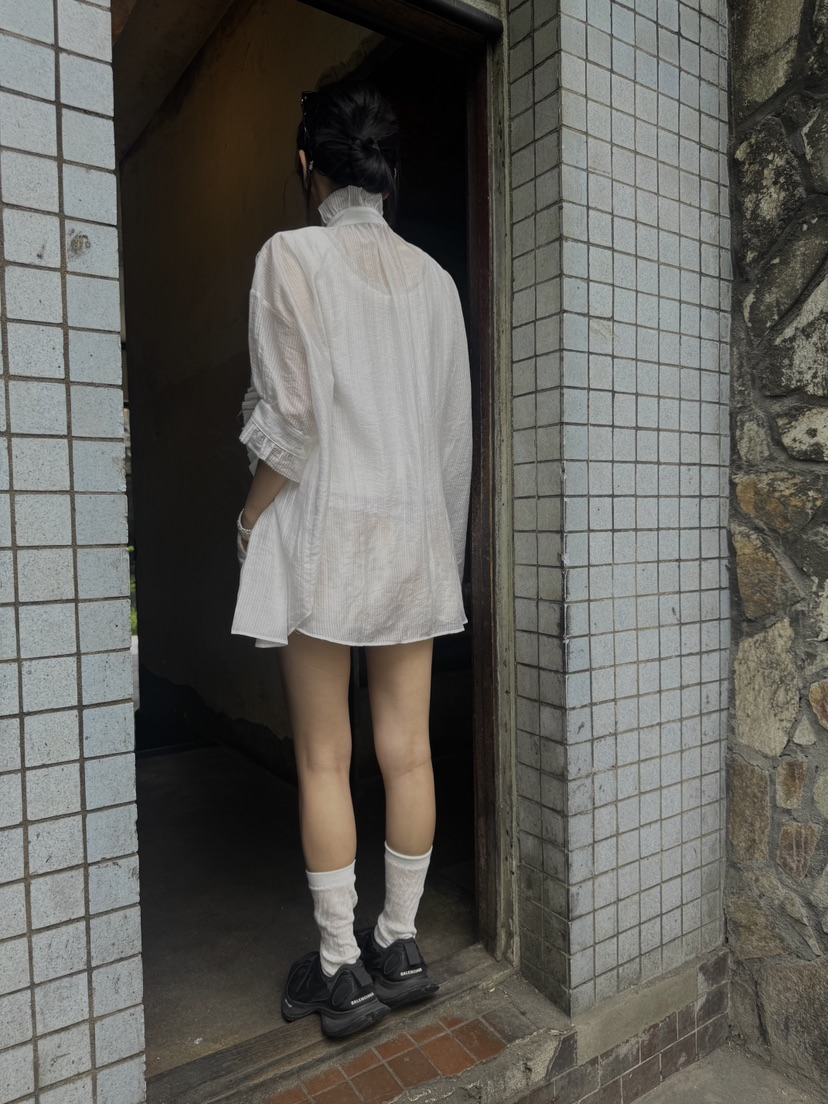 FRANC—L東大門㊣實拍女裝新款休閑真品推薦熱賣襯衫蕾絲衫FRANC襯衫/蕾絲衫