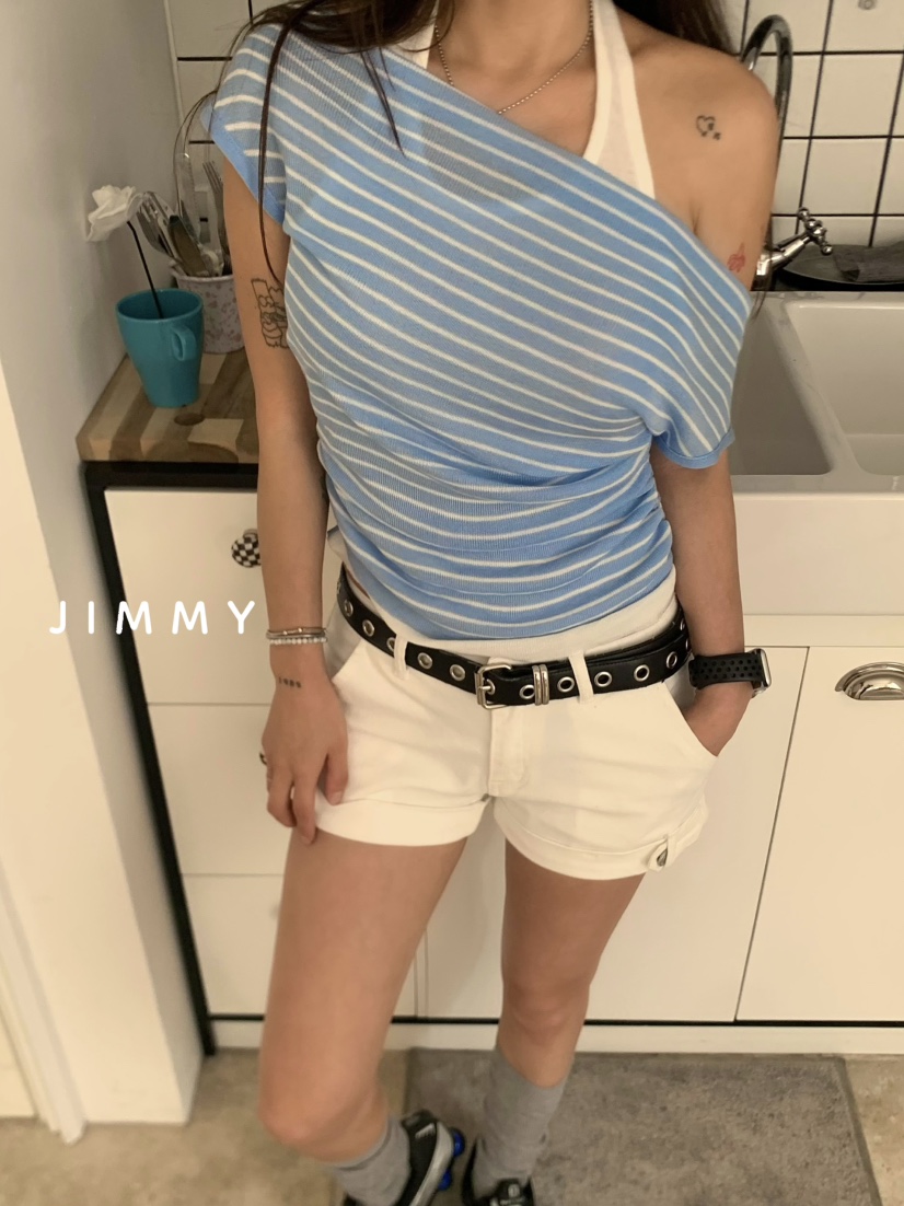 JIMMY東大門㊣代購女士新款職業時尚人氣熱賣真品針織衫海軍JIMMY/REMAKE針織衫
