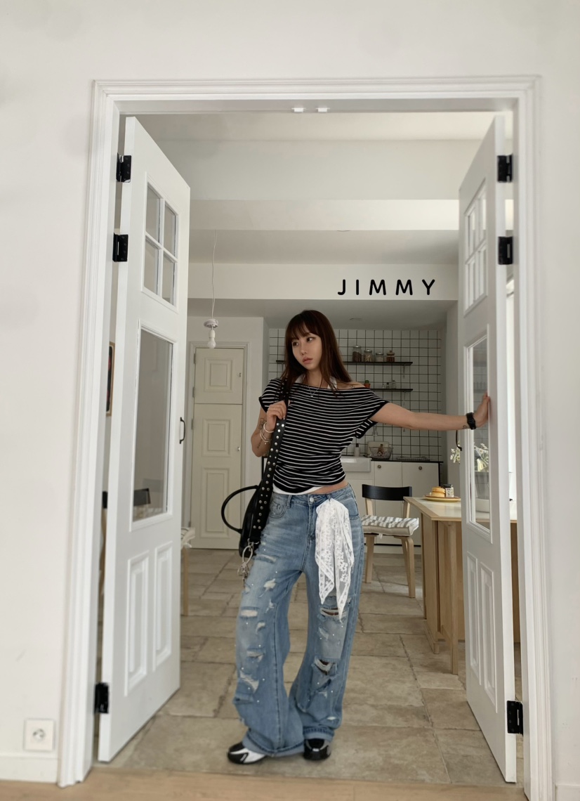 JIMMY東大門㊣代購女士新款職業時尚人氣熱賣真品針織衫海軍JIMMY/REMAKE針織衫
