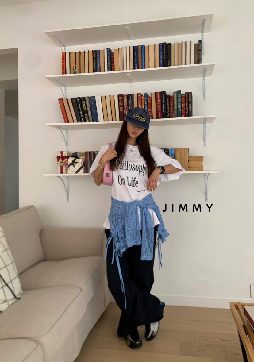 JIMMY東大門㊣直郵女裝新款職業熱賣真品推薦時尚人氣25春夏T恤JIMMY/REMAKET恤