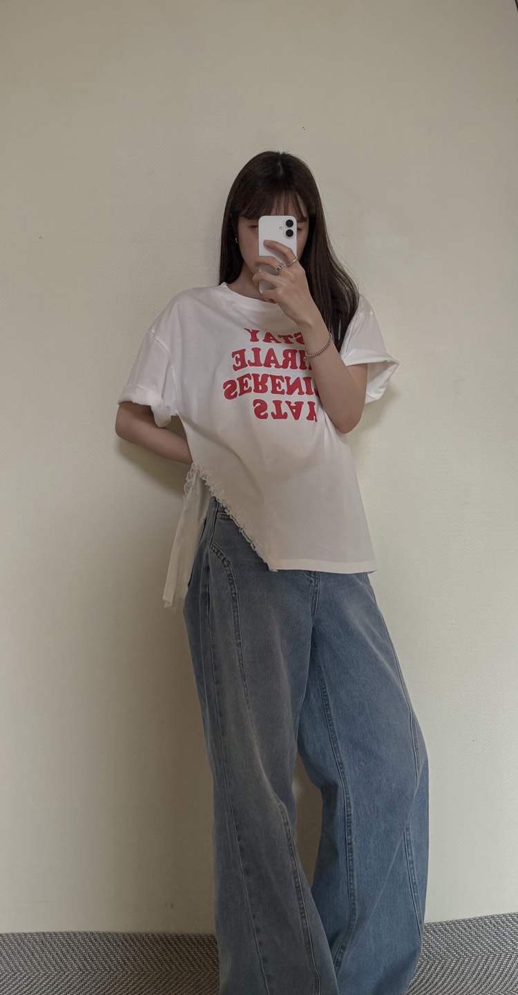 JMIND東大門㊣實拍女士新品推薦時尚25春夏職業休閑熱賣T恤JMINDT恤