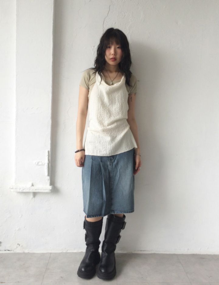 LIVE FOREVER韓國直郵㊣女士新款人氣25春夏吊帶背心不含內搭LIVE FOR_EVER吊帶/背心