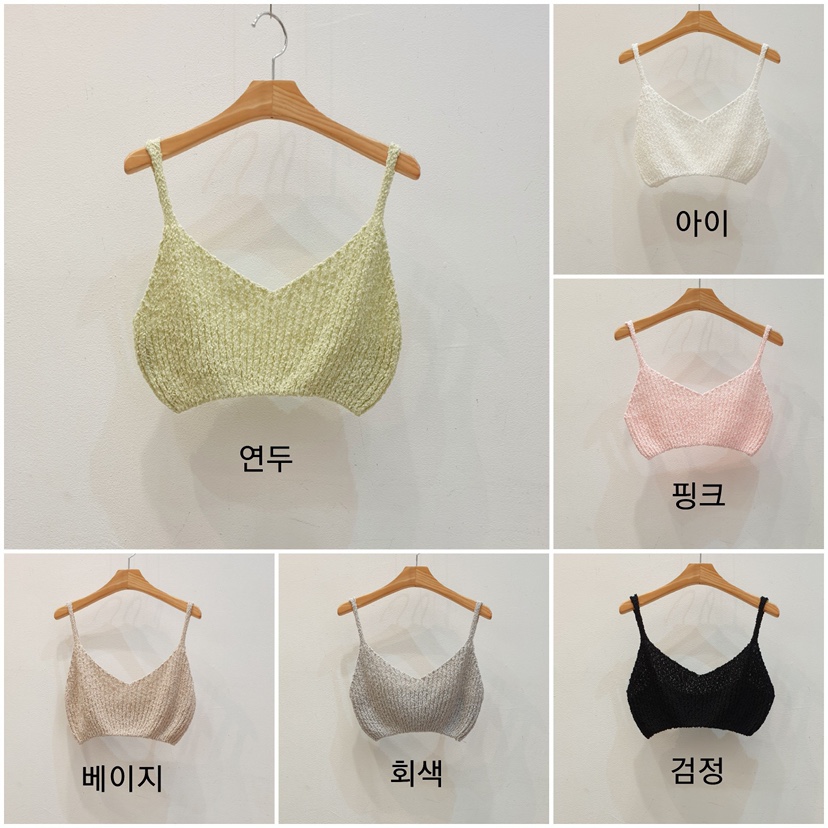 BLACK NOTE東大門㊣直郵女士新品時尚25春夏人氣吊帶背心緊身BLACK NOTE吊帶/背心