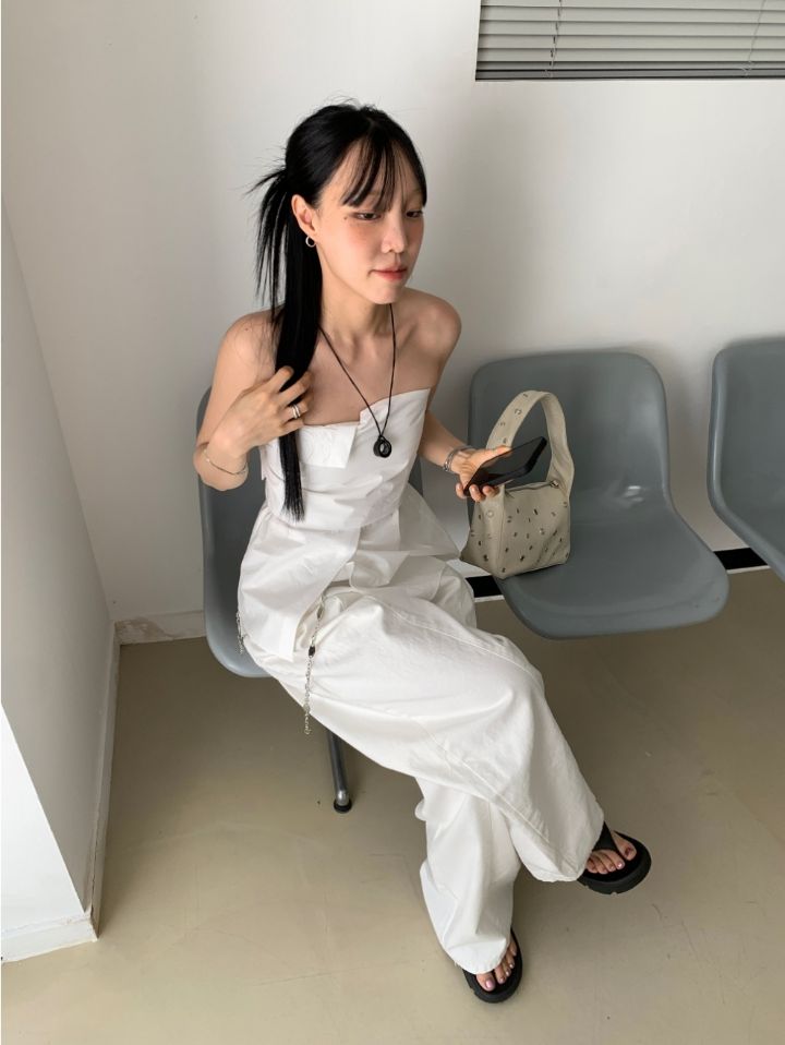 LIVE FOREVER東大門㊣實拍女裝新款推薦25春夏時尚吊帶背心LIVE FOR_EVER吊帶/背心