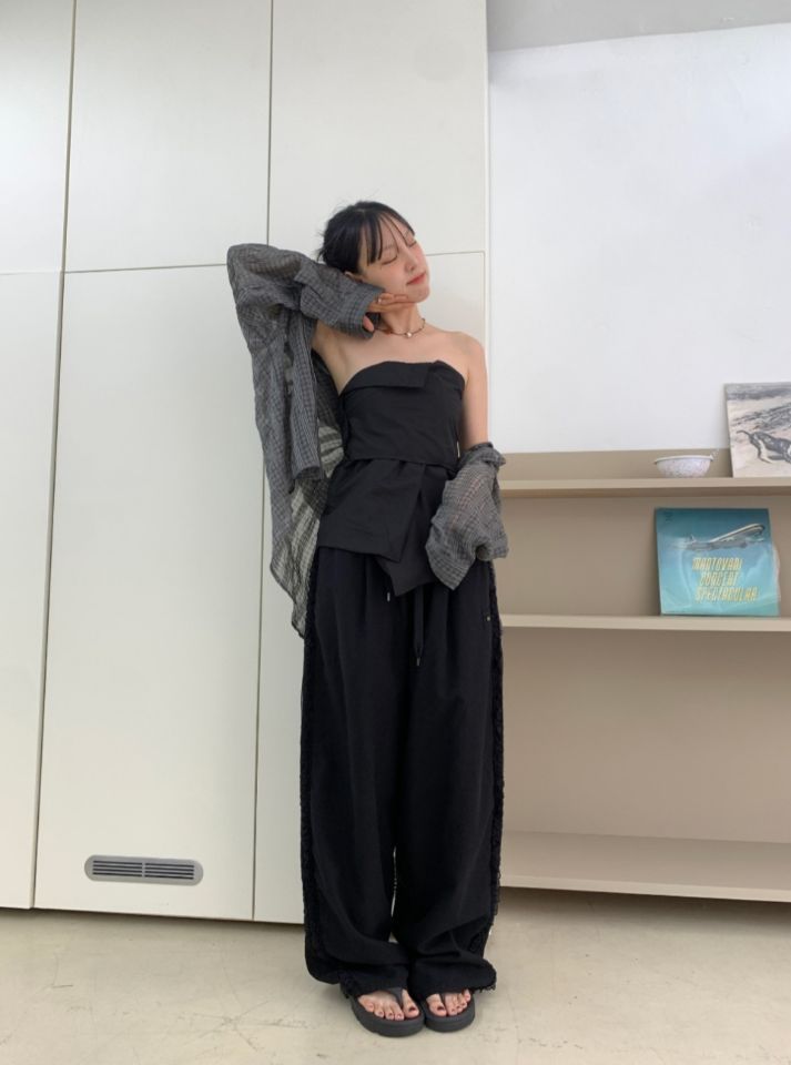 LIVE FOREVER東大門㊣實拍女裝新款推薦25春夏時尚吊帶背心LIVE FOR_EVER吊帶/背心