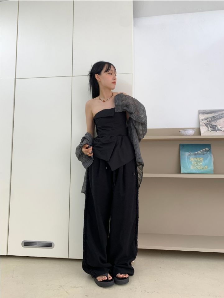 LIVE FOREVER東大門㊣實拍女裝新款推薦25春夏時尚吊帶背心LIVE FOR_EVER吊帶/背心