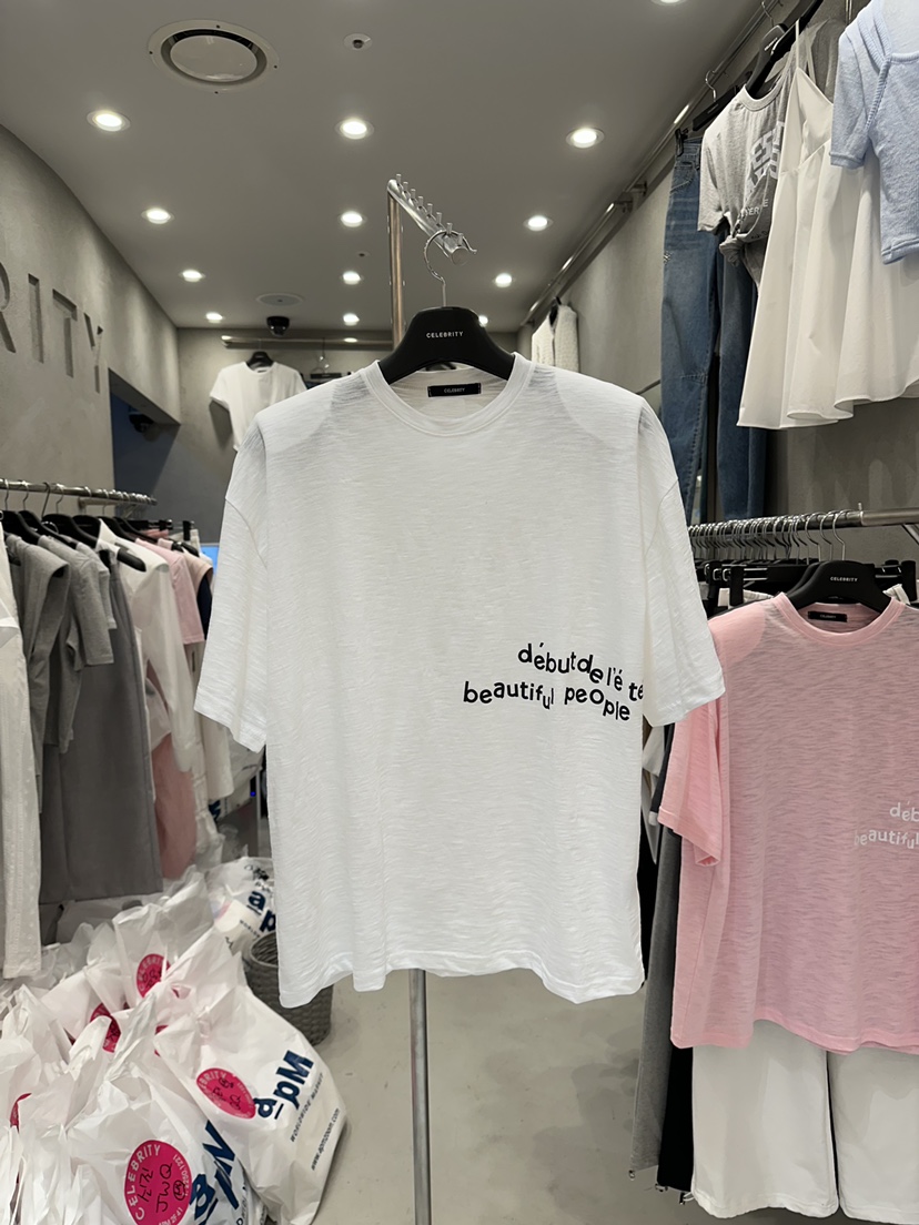 CELEBRITY-A韓國直郵㊣女裝新款職業人氣時尚真品25春夏T恤CELEBRITY-AT恤