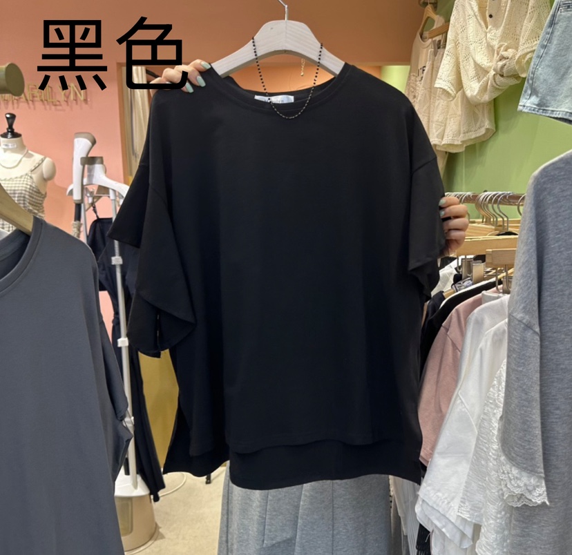 MARILYN韓國代購㊣女士新款真品職業時尚熱賣推薦休閑T恤雪紡MARILYNT恤圖色3