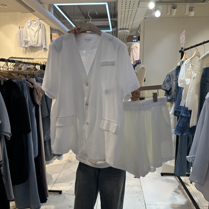 DREAM GIRIS韓國代購㊣女裝新品職業25春夏套裝亞麻布套裝DREAM GIRIS/HOT PLACE套裝