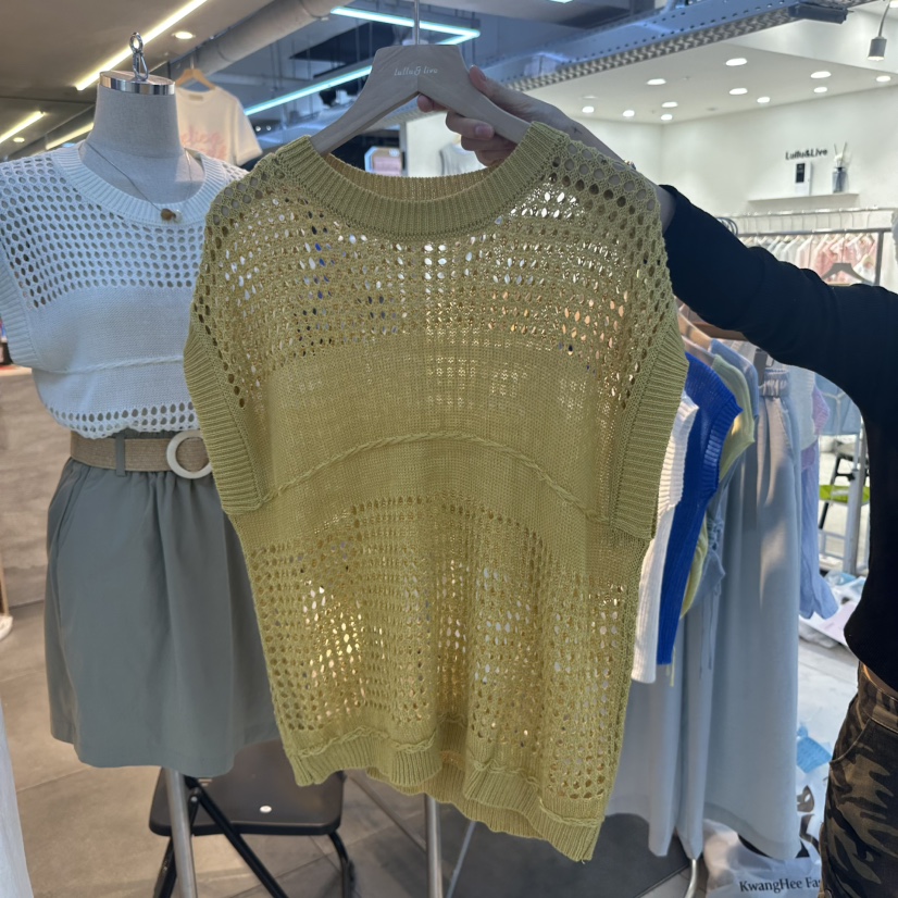 LULULALLA東大門㊣代購女士新品真品休閑人氣推薦職業吊帶背心LULULALLA吊帶/背心圖色2