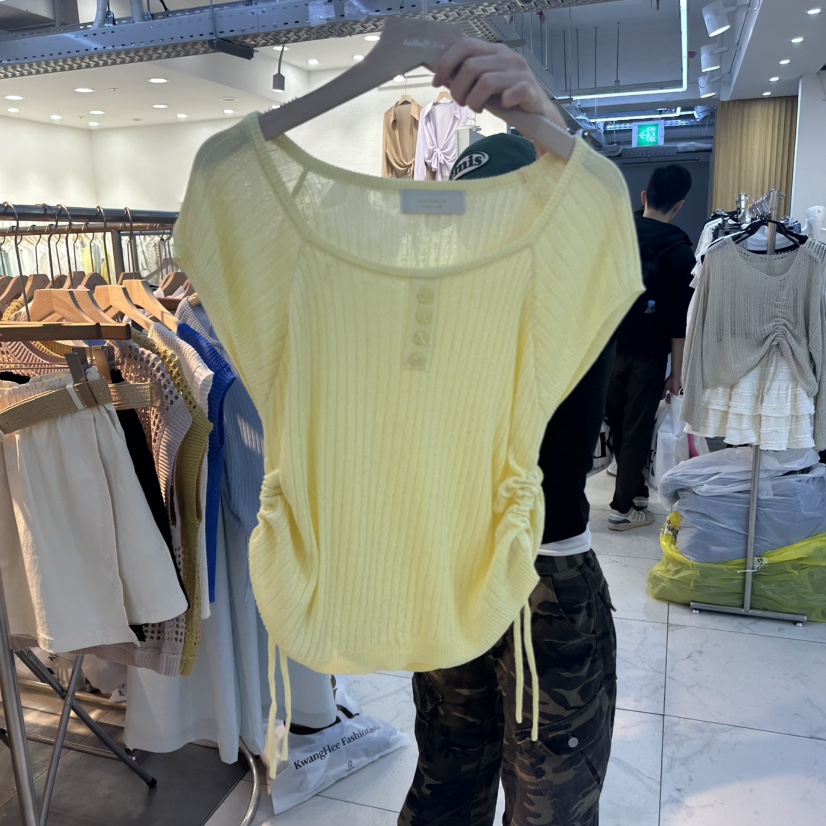LULULALLA韓國直郵㊣女士新品休閑時尚職業熱賣真品人氣針織衫LULULALLA針織衫圖色2