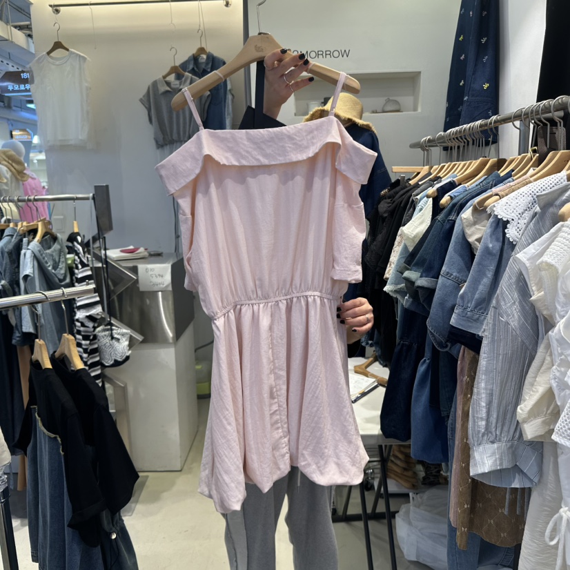 2MORROW東大門㊣實拍女裝新品人氣時尚熱賣職業連衣裙含腰帶2MORROW連衣裙
