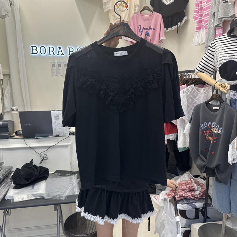 BORA BORA東大門㊣實拍女士新品時尚推薦休閑熱賣職業真品T恤BORA BORAT恤圖色2