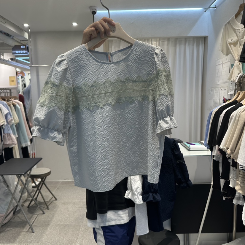 PIT A PAT東大門㊣實拍女裝新品職業熱賣時尚休閑襯衫蕾絲衫PIT A PAT襯衫/蕾絲衫圖色2