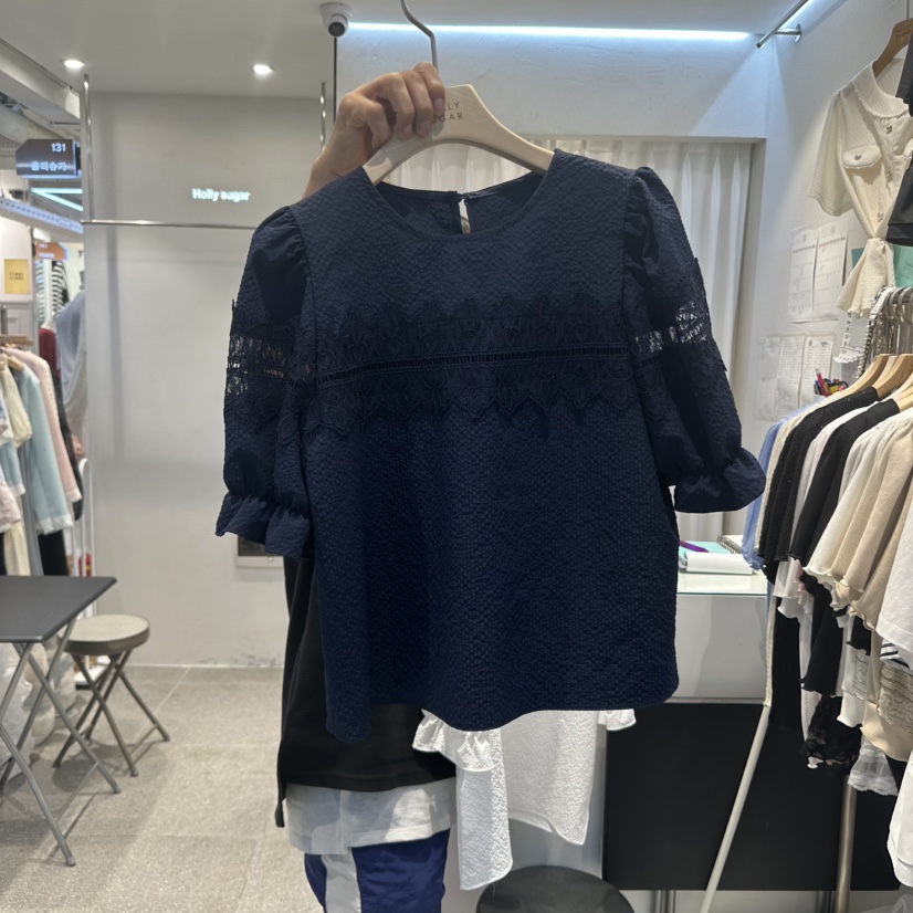 PIT A PAT東大門㊣實拍女裝新品職業熱賣時尚休閑襯衫蕾絲衫PIT A PAT襯衫/蕾絲衫圖色3