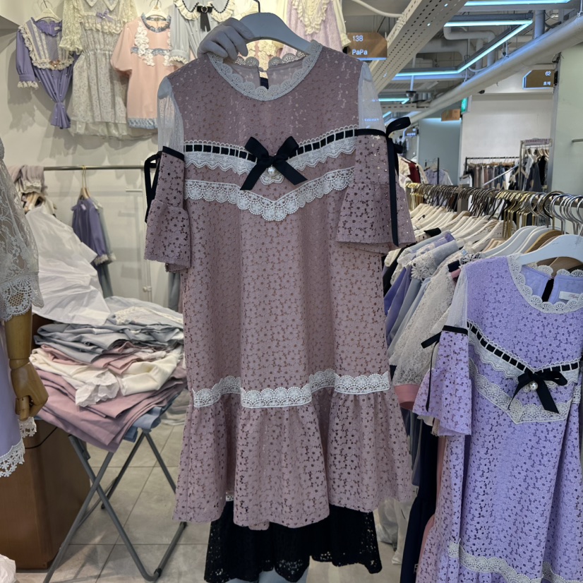 PAPA韓國直郵㊣女士新款職業時尚熱賣推薦人氣真品25春夏連衣裙PAPA連衣裙圖色2
