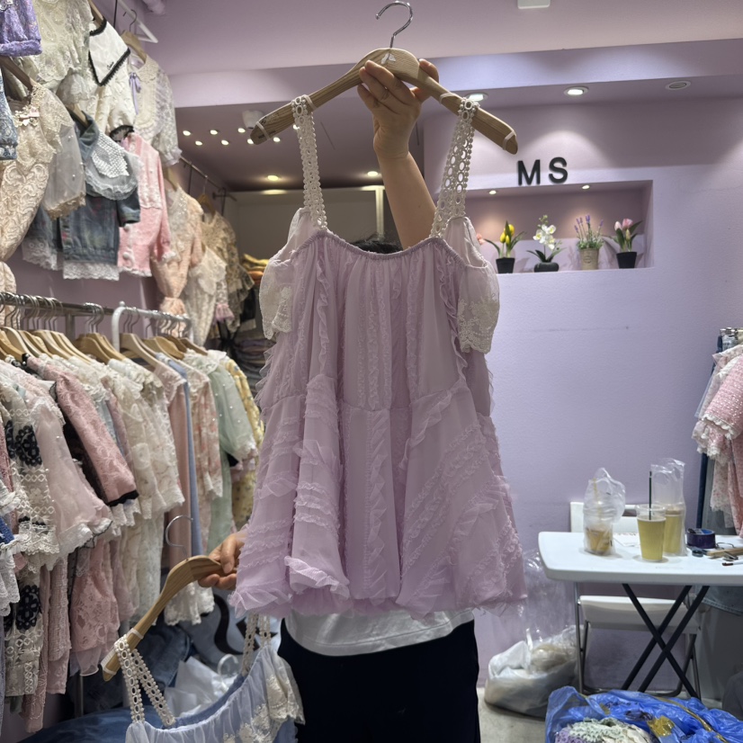 MS東大門㊣代購女士新款熱賣推薦人氣休閑職業25春夏吊帶背心MS吊帶/背心