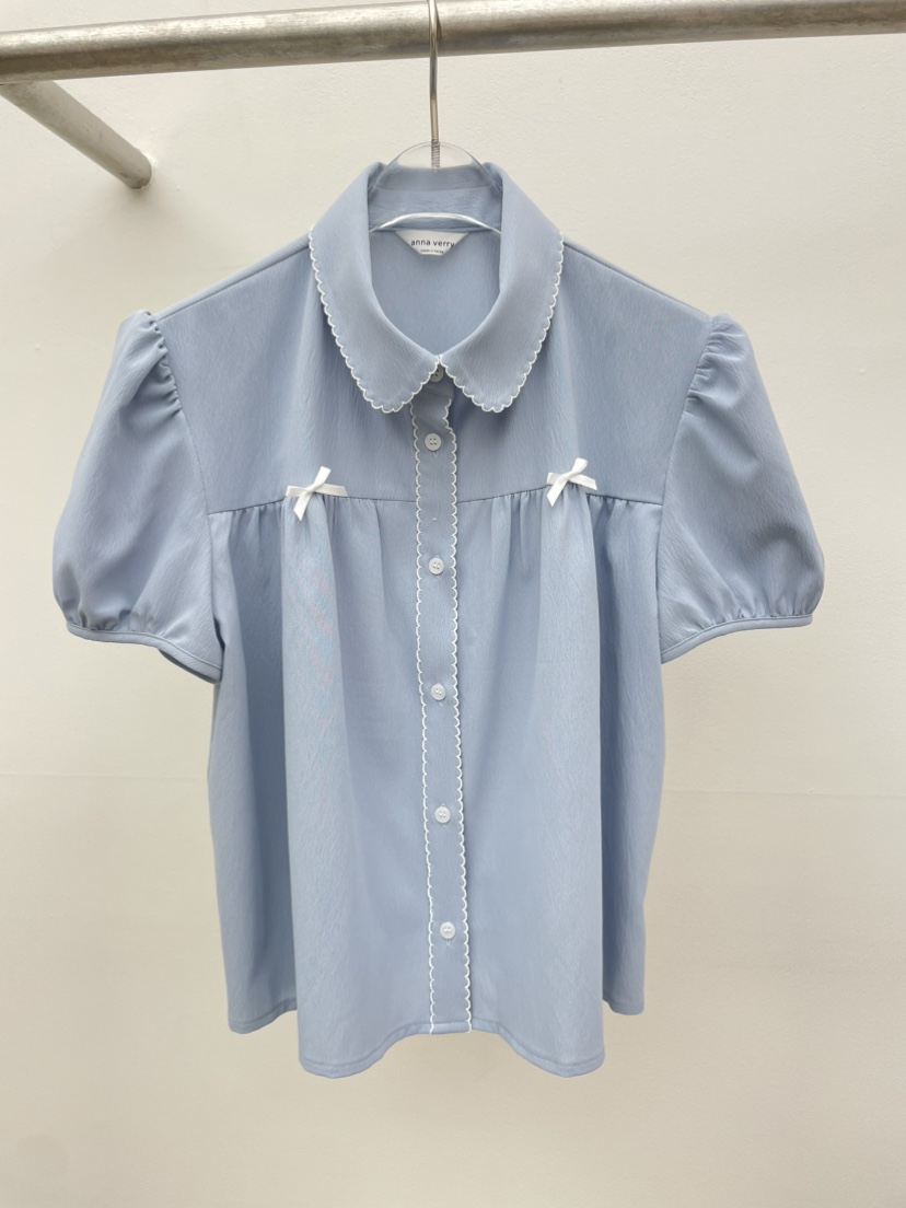 ANNA VERRY-P東大門㊣實拍女裝新款真品職業襯衫蕾絲衫刺繡ANNA VERRY/BELIEVE襯衫/蕾絲衫圖色2